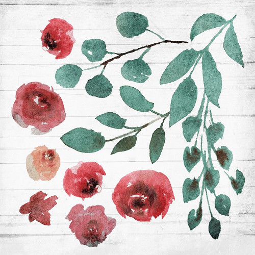 White Wash Flower 4 Poster Print by Mlli Villa # MVSQ431D