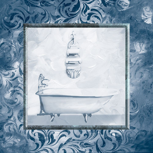 Calm Vintage Bath Poster Print by Mlli Villa # MVSQ454A