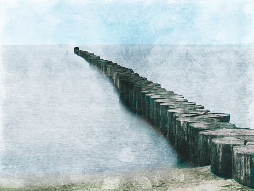 Wood Off The Coast Poster Print by Milli Villa # MVRC630A