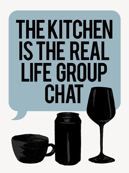 Bubble Kitchen Group Chat Poster Print by Milli Villa # MVRC664A