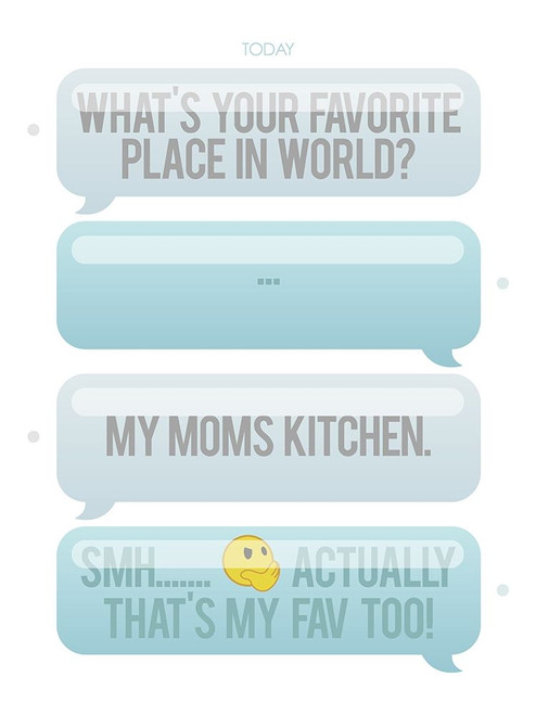 Texting My Fav Place Poster Print by Milli Villa # MVRC665B