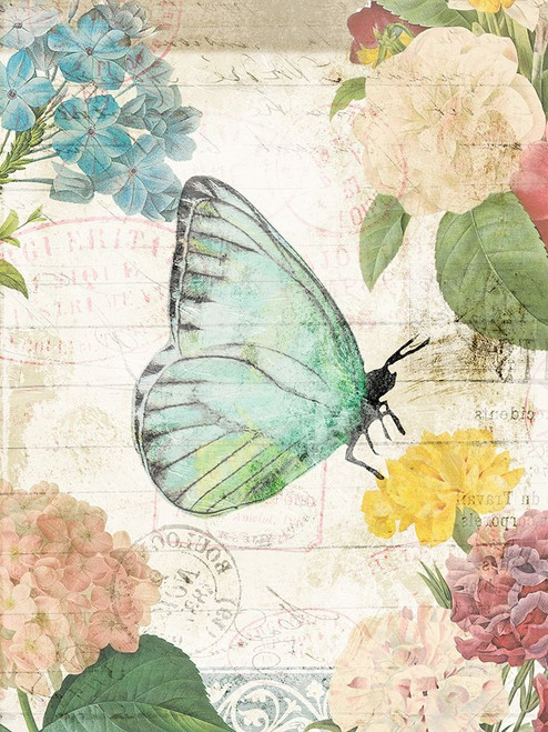Butterfly Flowers Poster Print by Milli Villa # MVRC629A