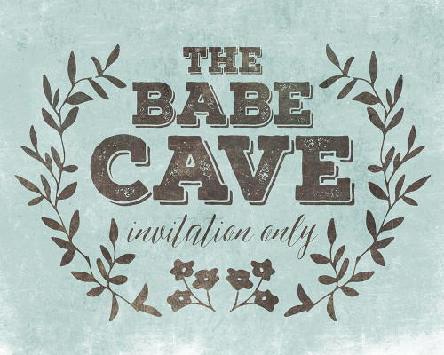 Babe Cave Teal Poster Print by Mlli Villa # MVRC595B