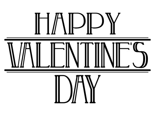 Happy Valentine Day Clean Poster Print by Milli Villa # MVRC617A