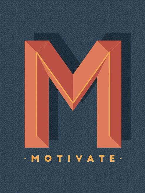 Motivate Poster Print by Mlli Villa # MVRC532B