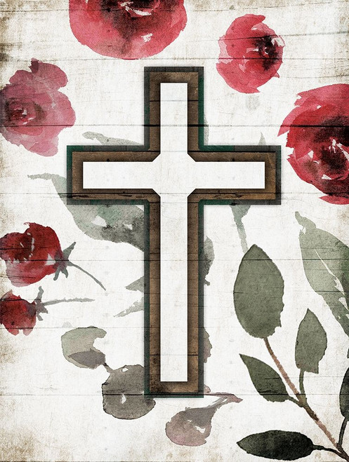 Cross Rose Poster Print by Mlli Villa # MVRC501A
