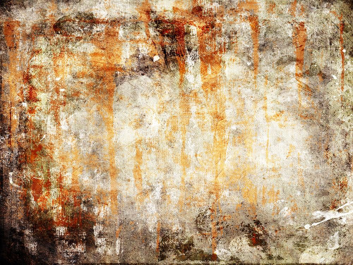 Rust Drip Poster Print by Mlli Villa # MVRC477A