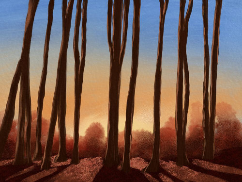 Creeping Shadows 1 Poster Print by Marcus Prime # MPRC642A
