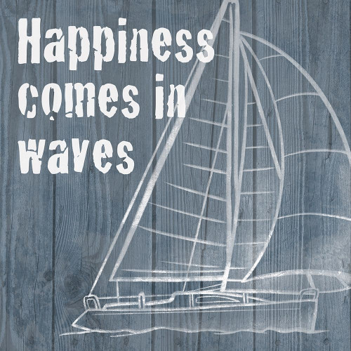 Happy Waves 1 Poster Print by Marcus Prime # MPSQ251A