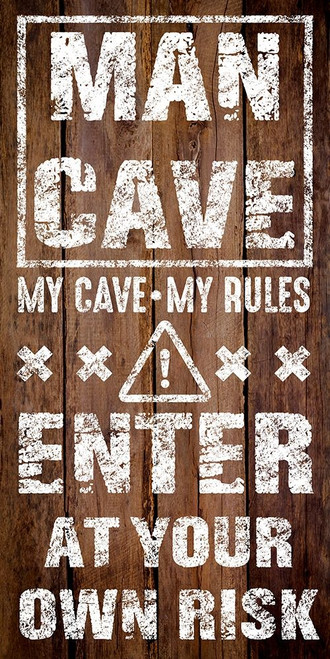 Enter Man Cave Poster Print by Marcus Prime # MPRN067A