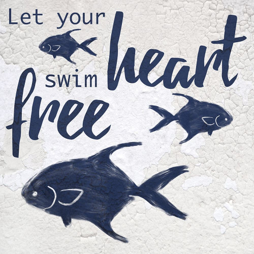 Swim Free 1 Poster Print by Marcus Prime # MPSQ252B