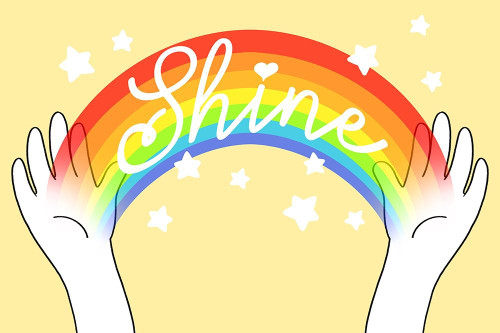 Rainbow Shine Poster Print by Marcus Prime # MPRC748A
