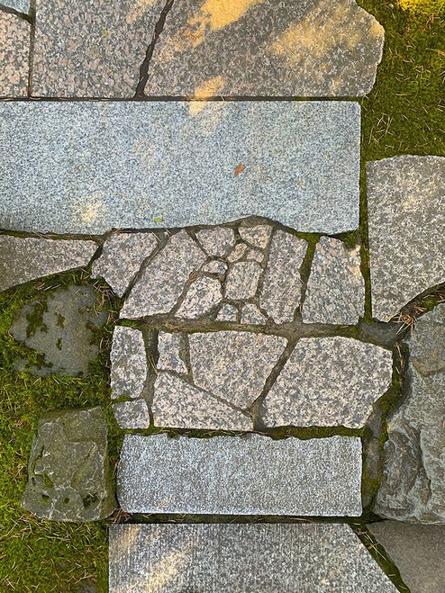 Stone Stripe V Poster Print by Grayscale Grayscale # MJMPAT00420