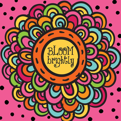 Whimsical Bloom Poster Print by Melody Hogan # MHSQ276A Whimsical Bloom Poster Print by Melody Hogan # MHSQ276A