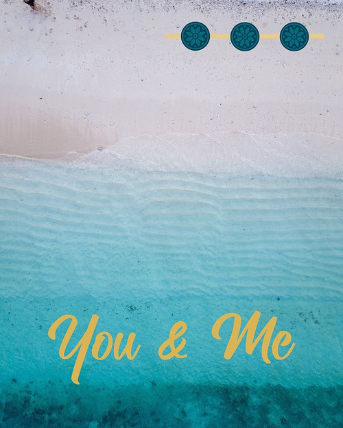 By the Sea Saffron Teal 1 Poster Print by Melody Hogan # MHRC264A