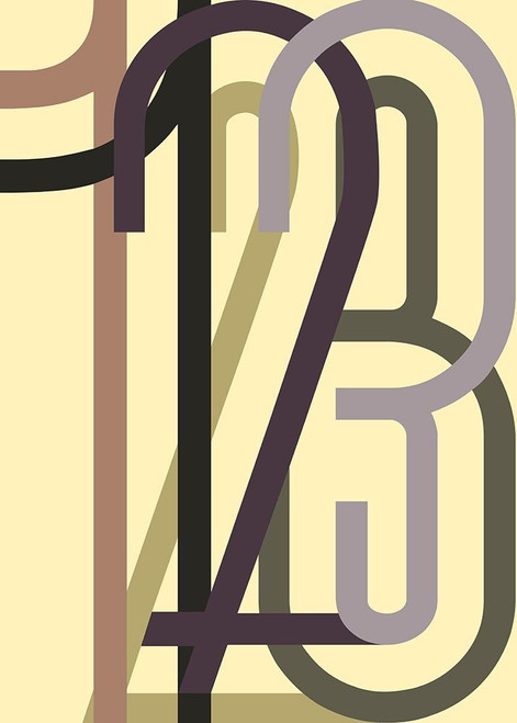 Numbers 1 Poster Print by Design Fabrikken Design Fabrikken # MF9691635