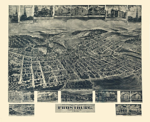 Frostburg Maryland - Fowler 1905 Poster Print by Fowler Fowler # MDFR0002
