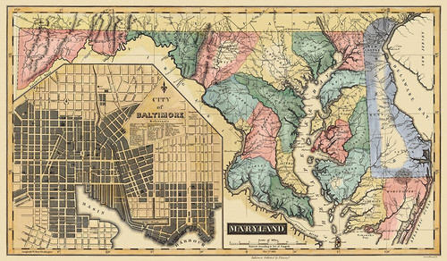 Maryland - Lucas 1823 Poster Print by Lucas Lucas # MDZZ0001