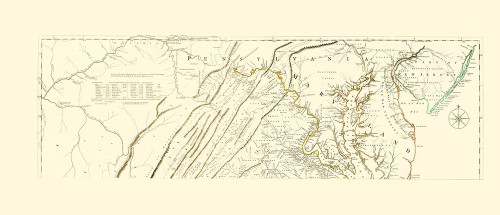 Northern Maryland - Jefferys 1776 Poster Print by Jefferys Jefferys # MDZZ0008