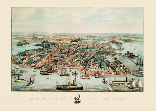 Annapolis Maryland - Magnus 1864 Poster Print by Magnus Magnus # MDAN0011