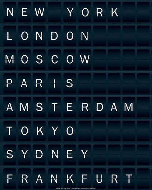 Airport Poster Print by Braun Studio Braun Studio # MC1346