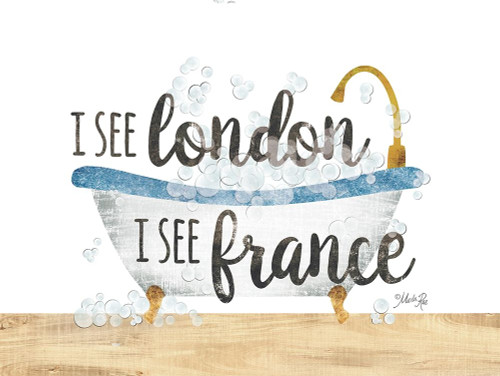 I See London Bathtub Poster Print by Marla Rae # MAZ5661