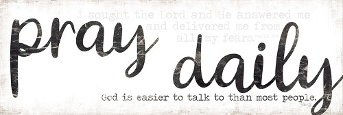 Pray Daily Poster Print by Marla Rae # MAZ5615A