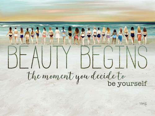 Beauty Begins Poster Print by Marla Rae # MAZ5571