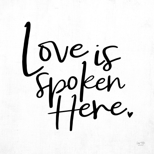 Love is Spoken Here    Poster Print by Lux + Me Designs Lux + Me Designs # LUX257