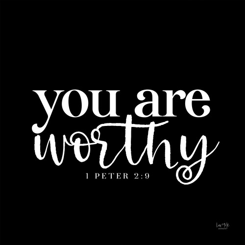 You Are Worthy    Poster Print by Lux + Me Designs Lux + Me Designs # LUX259