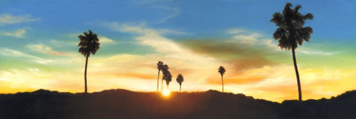 Hollywood Hills Sunset Poster Print by Rick Monzon # M1735D
