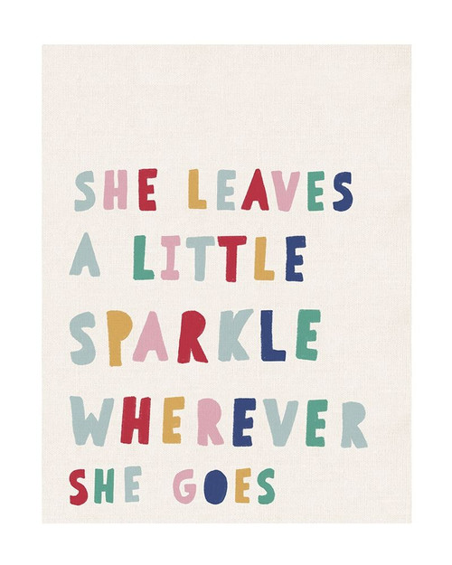 She Leaves a Little Sparkle Poster Print by Leah Straatsma # LSRC114A