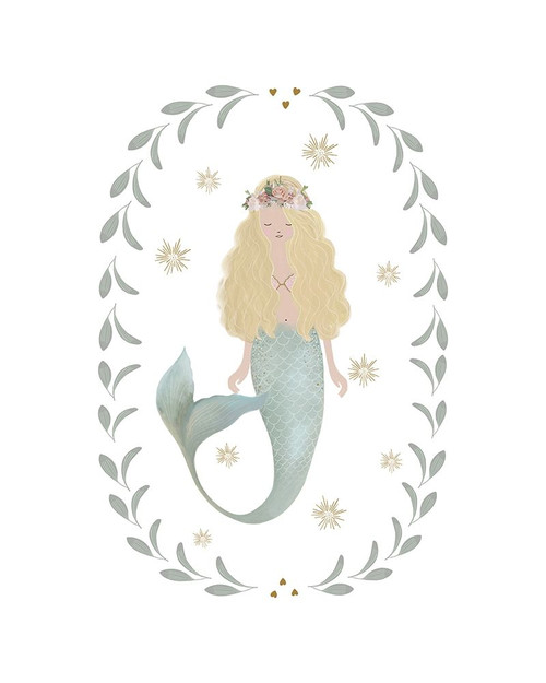 Mermaid Garland Poster Print by Leah Straatsma # LSRC059A
