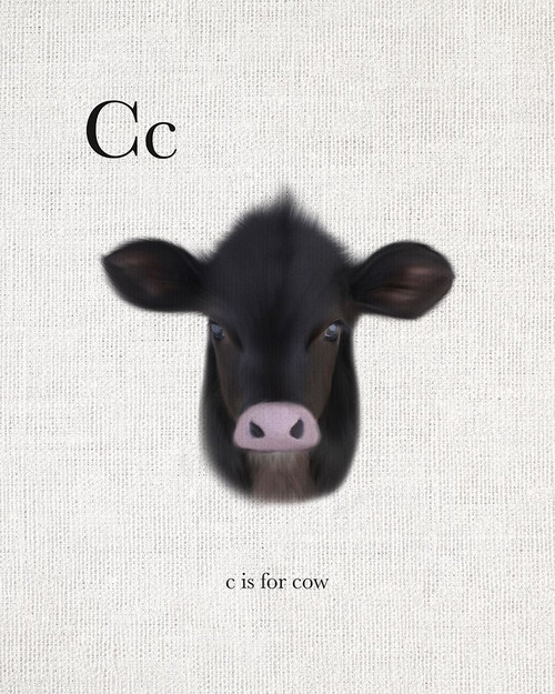 C is for Cow Poster Print by Leah Straatsma # LSRC047C - Posterazzi