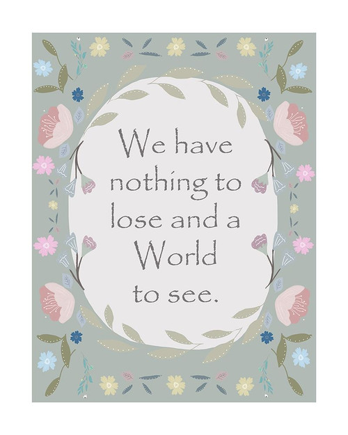 World Border Poster Print by Leah Straatsma # LSRC031A4