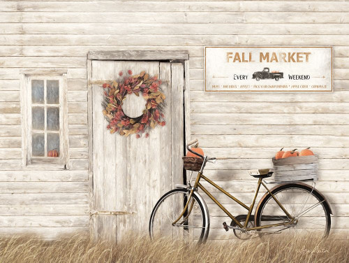 Pumpkin Bicycle   Poster Print by Lori Deiter # LD1810