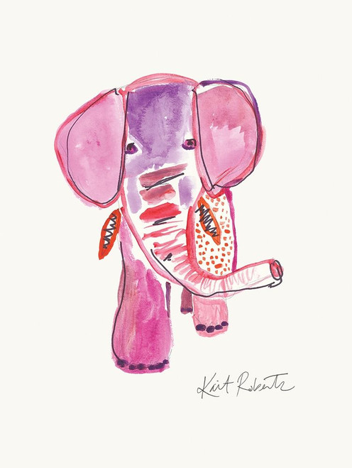Edith the Elephant Poster Print by Kait Roberts # KR606