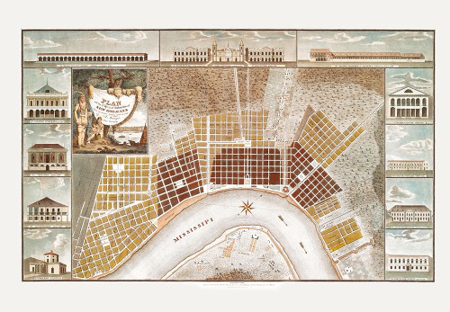 New Orleans Louisiana - Vecchio 1817 Poster Print by Vecchio Vecchio # LANE0008