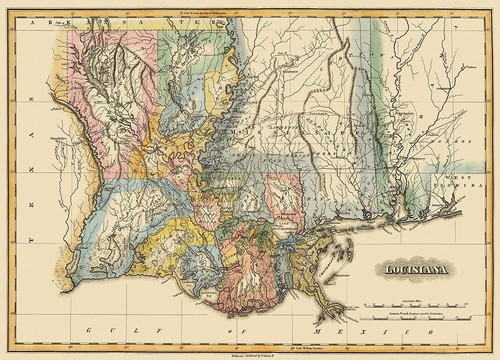 Louisiana - Lucas 1823 Poster Print by Lucas Lucas # LAZZ0008