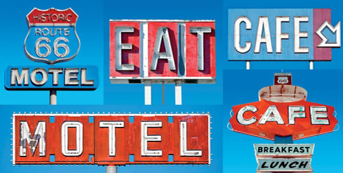 Motel Cafe Poster Print by BRAUN Studio BRAUN Studio # L122