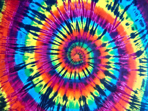 Tie Dye Rainbow Poster Print by Molly Kearns # KYS116900