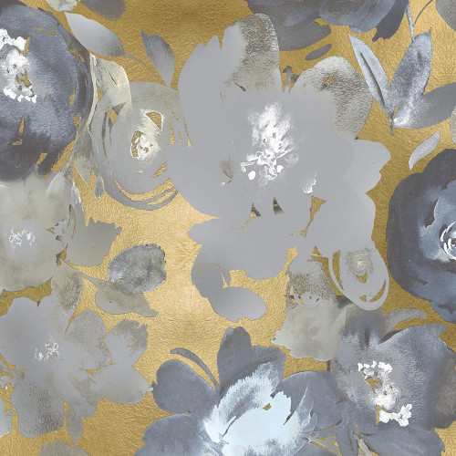 Springtime Silver on Gold I Poster Print by Kelsey Morris # KEM117091