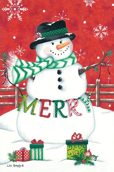 Hope Snowman Poster Print by Lisa Kennedy # KEN1078