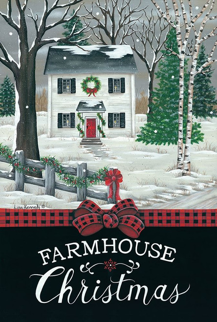 Farmhouse Christmas Poster Print by Lisa Kennedy # KEN1099