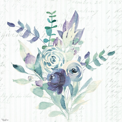 Wild Floral BLUE Poster Print by Gigi Louise # KBSQ054A