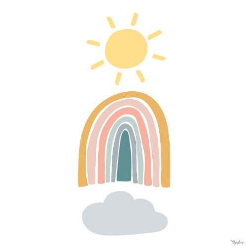 Rainbow Sunshine Poster Print by Gigi Louise # KBSQ066D