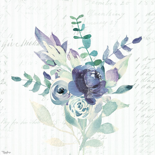 Wild Floral BLUE 2 Poster Print by Gigi Louise # KBSQ054B