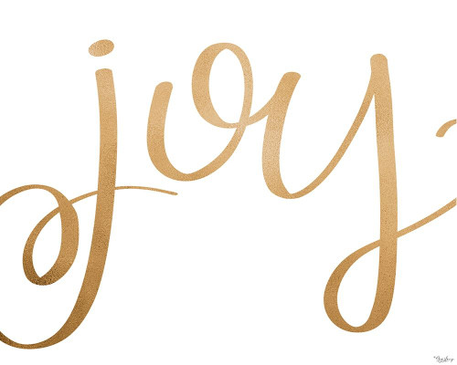 Joy Gold Poster Print by Gigi Louise # KBRC122B