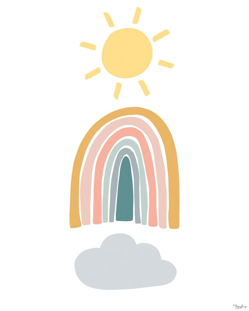 Rainbow Sunshine Poster Print by Gigi Louise # KBRC096C