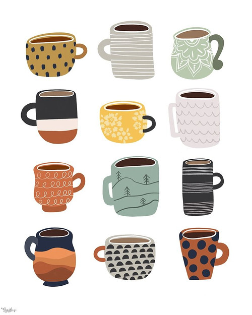 Fall Coffee Poster Print by Gigi Louise # KBRC069A1